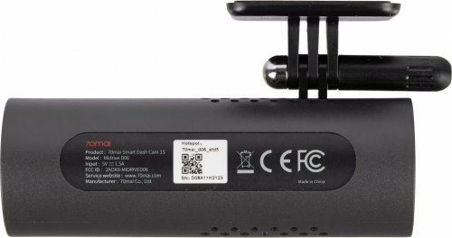 Видеорегистратор 70Mai Smart Dash Cam 1S, черный (Midrive D06) черный 2Mpix 1080x1920 1080p 130гр. MSC8336D фото 3