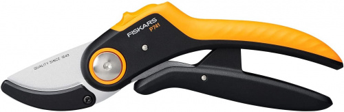 Секатор контактный Fiskars Plus PowerLever P741 черный/оранжевый (1057171)