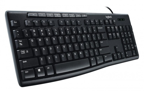 Клавиатура Logitech K200 черный/серый USB Multimedia фото 2