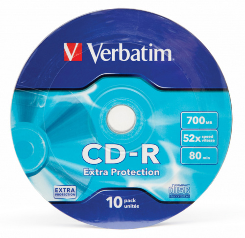 Диск CD-R Verbatim 700Mb 52x bulk (10шт) (43725) фото 2