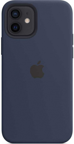 Чехол (клип-кейс) Apple для Apple iPhone 12/12 Pro Silicone Case with MagSafe темный ультрамарин (MHL43ZE/A) фото 7