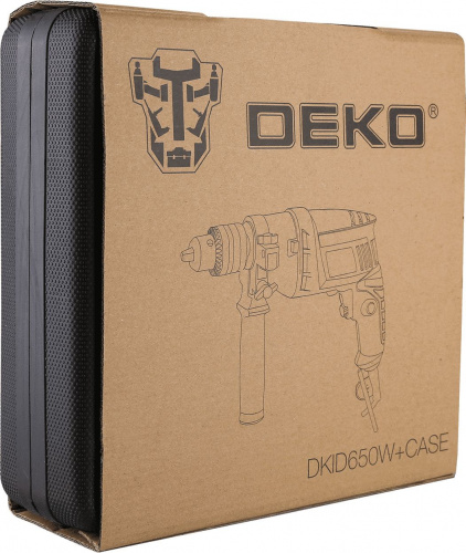 Дрель ударная Deko DKID650W 650Вт ключевой реверс (кейс в комплекте) (063-4092) фото 6