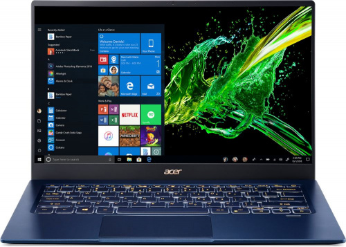 Ультрабук Acer Swift 5 SF514-54T-759J Core i7 1065G7/16Gb/SSD1Tb/Intel Iris Plus graphics/14"/IPS/Touch/FHD (1920x1080)/Windows 10/blue/WiFi/BT/Cam фото 6