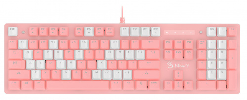 Клавиатура A4Tech Bloody B800 Dual Color механическая розовый/белый USB for gamer LED фото 21