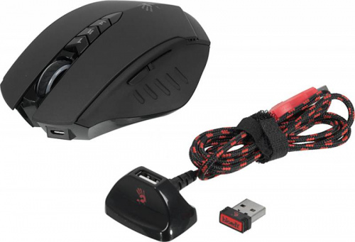 Мышь A4Tech Bloody R80 черный оптическая (4000dpi) беспроводная USB3.0 (8but)