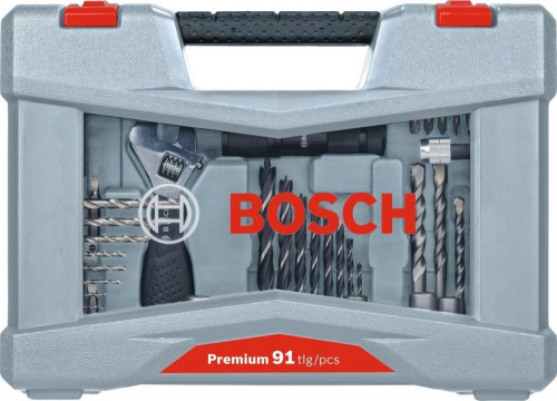 Набор бит Bosch Premium Set-91 (2608P00235) (91пред.) для шуруповертов фото 2