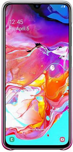Чехол (клип-кейс) Samsung для Samsung Galaxy A70 Gradation Cover розовый (EF-AA705CPEGRU) фото 3