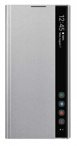 Чехол (флип-кейс) Samsung для Samsung Galaxy Note 10+ Clear View Cover серебристый (EF-ZN975CSEGRU) фото 2