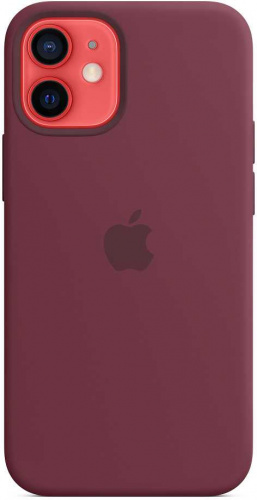 Чехол (клип-кейс) Apple для Apple iPhone 12 mini Silicone Case with MagSafe сливовый (MHKQ3ZE/A) фото 3