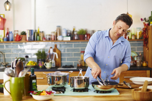 Ковш Tefal Jamie Oliver Premium H8042244 1.4л. d=16см (с крышкой) серебристый (2100099215) фото 5