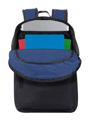 Рюкзак для ноутбука 15.6" Riva Mestalla 5560 синий/черный полиэстер (5560 COBALT BLUE/BLACK) фото 16