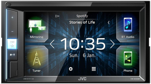 Автомагнитола JVC KW-M450BT 2DIN 4x50Вт