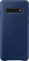 Чехол (клип-кейс) Samsung для Samsung Galaxy S10 Leather Cover темно-синий (EF-VG973LNEGRU)