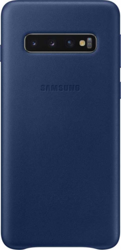 Чехол (клип-кейс) Samsung для Samsung Galaxy S10 Leather Cover темно-синий (EF-VG973LNEGRU)